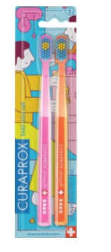 Curaprox (Курапрокс) набор зубных щеток Ultrasoft Bathroom 2021, 2 шт