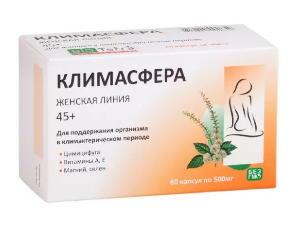 Климасфера, капсулы 500мг, 60 шт БАД