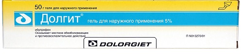 Долгит, гель для наружного применения 5%, туба 50г