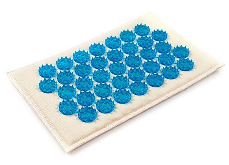 Массажер медицинский Тибетский аппликатор на мягкй подложке, размер 12х22см синий