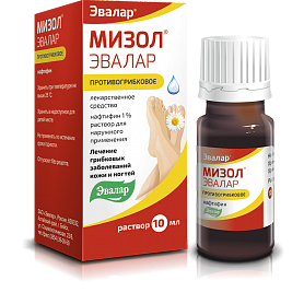 Мизол-Эвалар, раствор для наружного применения 1%, флакон-капельница, 10мл