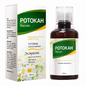 Ротокан-Виалайн готовое полоскание, средство гигиеническое для полости рта, флакон 200мл