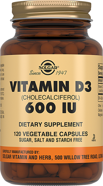Solgar (Солгар) Витамин Д3 600МЕ, капсулы 120 шт БАД