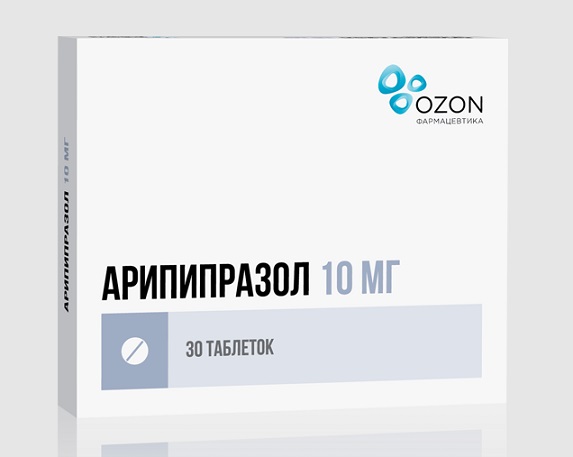 Арипипразол, таблетки 10мг, 30 шт