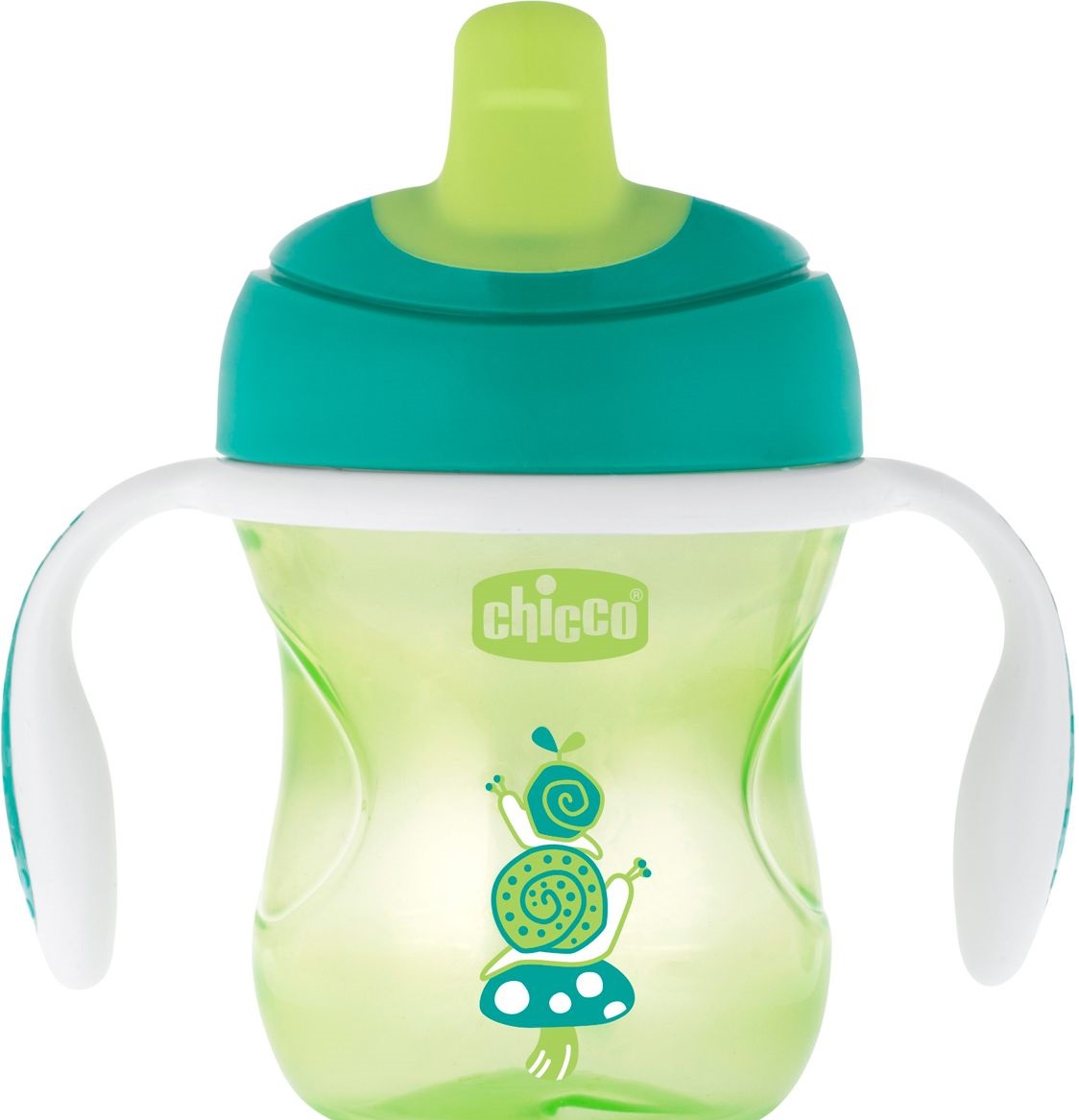 Chicco (Чикко) чашка-поильник с 6 месяцев Training Cup, 200мл зелёная