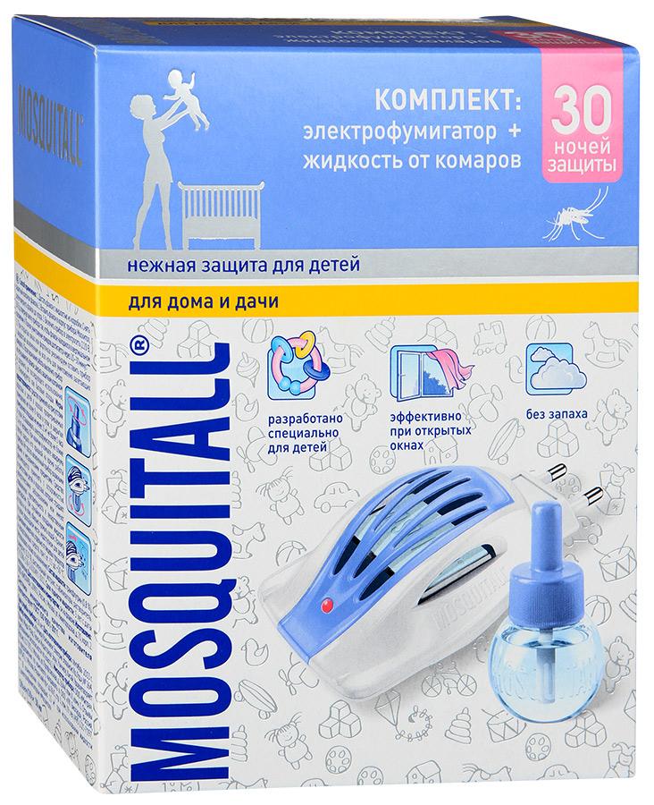 Mosquitall (Москитолл) Нежная Защита фумигатор+жидкость 30ночей