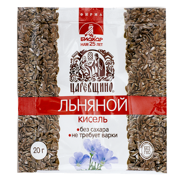 Кисель Царевщино, льняной, пакет 20г БАД