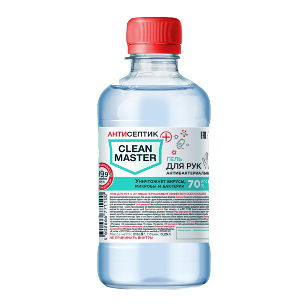 Clean Master (Клин Мастер) гель для рук антибактериальный, 250мл