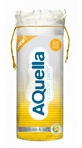 Aquella (Акваэль) ватные диски, 80шт