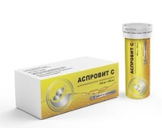 Аспровит C, таблетки шипучие 400 мг + 300 мг, 10 шт
