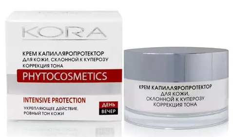 Kora (Кора) крем капиллярный для кожи склонной к куперозу 50мл
