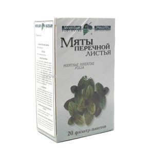 Мяты перечной листья, фильтр-пакеты 1,5г, 20 шт