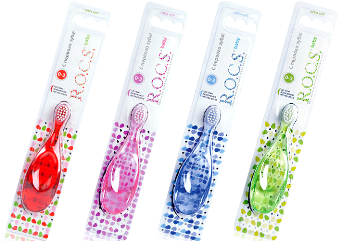 Рокс (R.O.C.S.) Зубная щетка R.O.C.S. Baby для детей 0-3 года мягкая