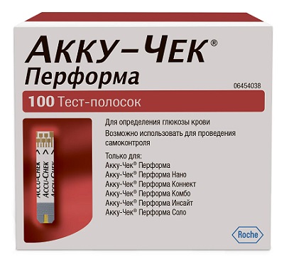 Тест-полоски Accu-Chek Performa (Акку-Чек), 100 шт