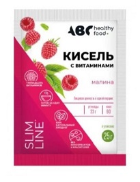 ABC Healthy Food (ABC Хэлси Фуд) Кисель детский витамины и кальций Малина 25г БАД