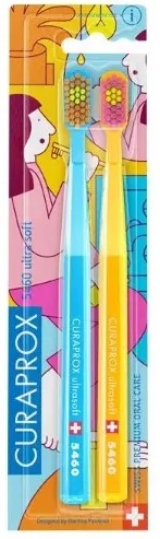 Curaprox (Курапрокс) набор зубных щеток Ultrasoft Bathroom 2021, 2 шт
