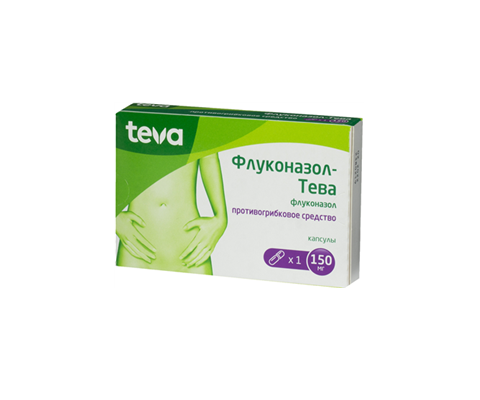 Флуконазол-Тева, капсулы 150мг, 1 шт