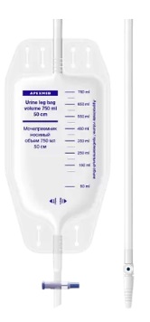 Мочеприемник Apexmed (Апексмед) Люкс ножной стерильный, 750мл