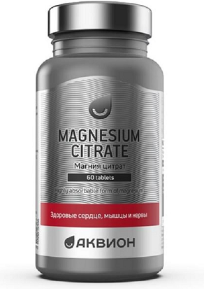 Аквион Магния цитрат, таблетки 60шт БАД