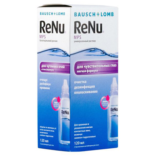 Раствор для контактных линз RENU MPS фл 120мл