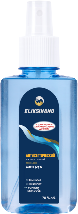 Антисептический лосьон для рук Eliksihand с распылителем, 100мл