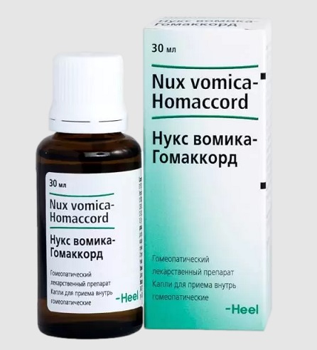 Нукс Вомика-Гомаккорд, капли для приема внутрь гомеопатические, 30мл