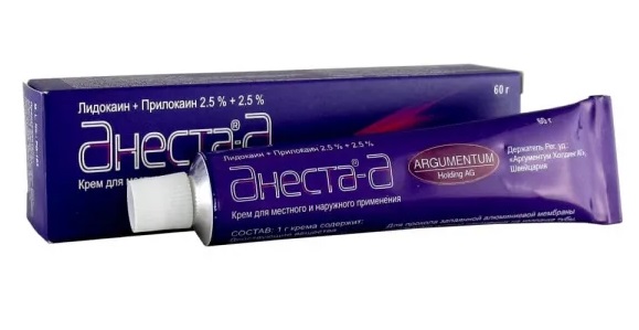 Анеста-А, крем 2,5%+2,5%, туба 60г