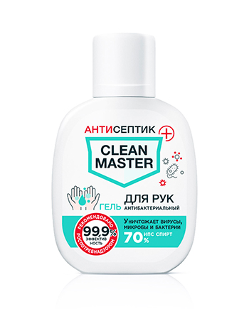 Clean Master (Клин Мастер) гель для рук антибактериальный, 60мл