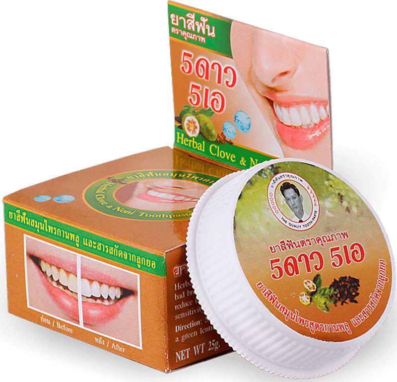 5 Star Cosmetic (5 стар косметик) зубная паста травяная с экстрактом Нони, 25г