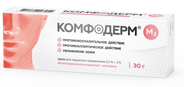 Комфодерм М2, крем для наружного применения 0,1% +0,2%, 30г