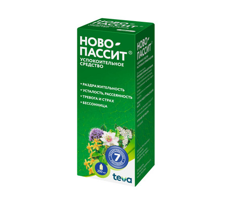 Ново-Пассит, раствор для внутреннего примения, флакон 200мл