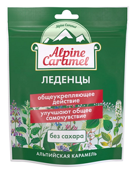 Alpine Caramel (Альпийская карамель) леденцы без сахара, 75г БАД