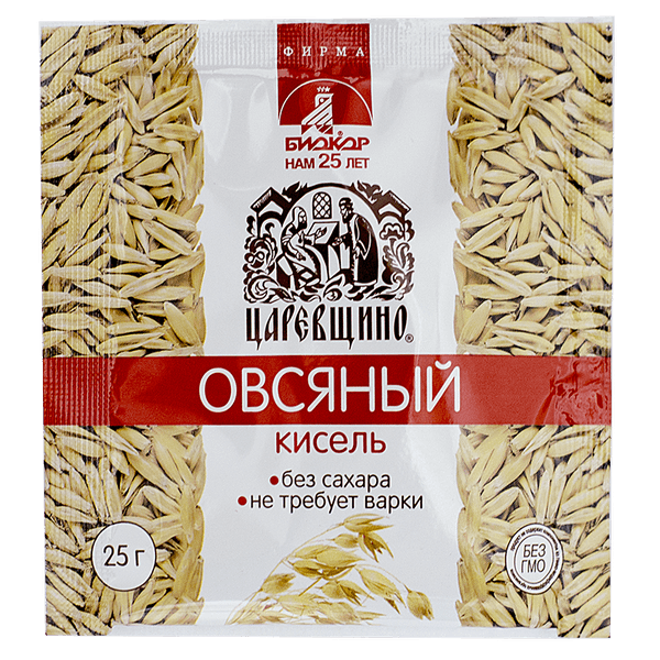 Кисель Царевщино, овсяный, пакет 25г БАД