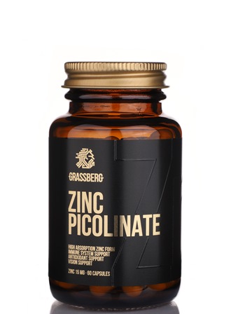 Grassberg (Грассберг) Пиколинат Цинка 15мг, капсулы 60шт БАД
