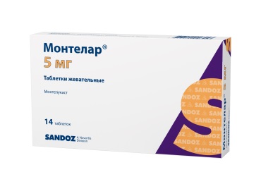 Монтелар, таблетки жевательные 5мг, 14 шт