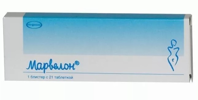Марвелон, таблетки 150мкг+30мкг, 21 шт