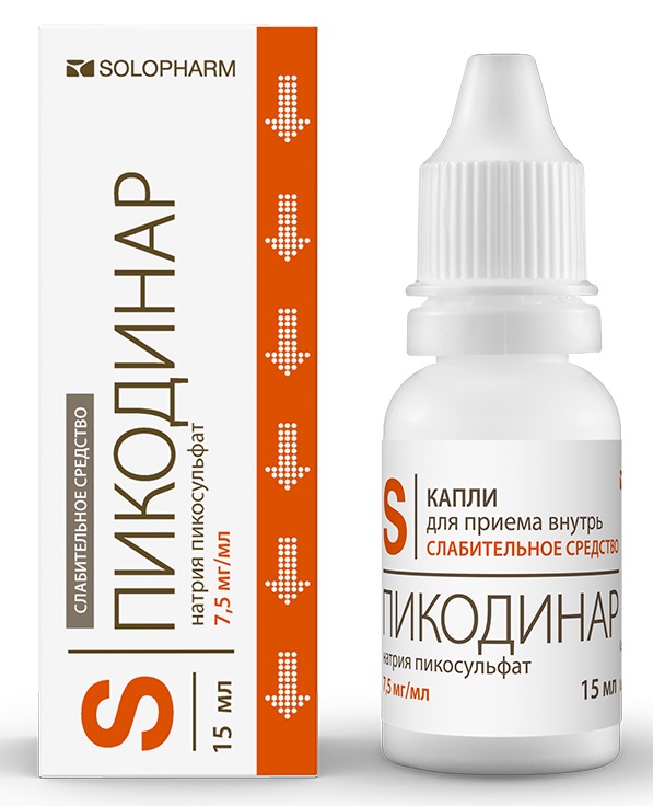 Пикодинар, капли для приема внутрь 7,5мг/мл, флакон 15мл