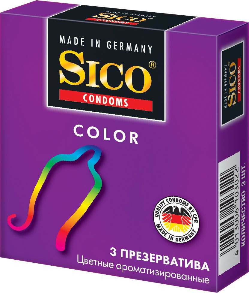 SICO (СИКО) презервативы Color цветные 3шт