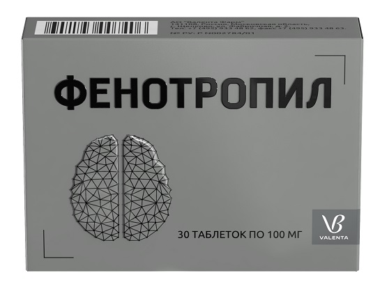Фенотропил, таблетки 100мг, 30 шт
