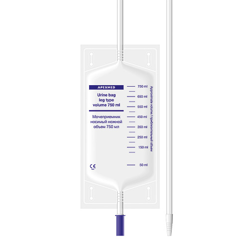 Мочеприемник ножной со спускным краном, 750мл