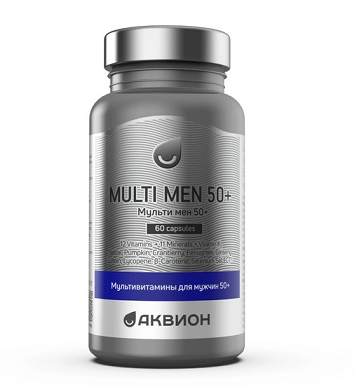 Аквион Мультимен 50+, капсулы 60шт БАД