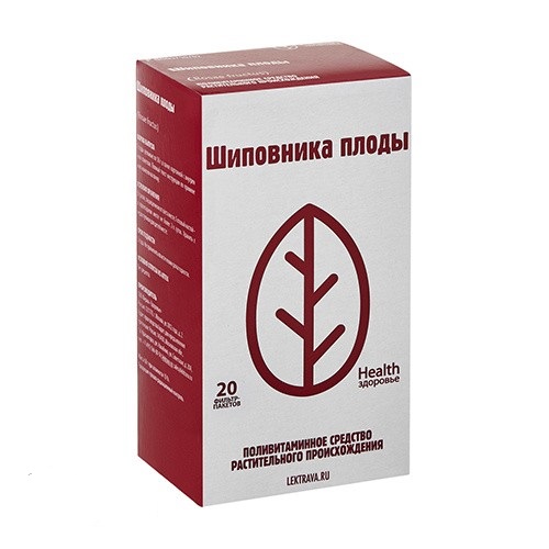 Шиповник плоды, фильтр-пакеты 1,5г, 20 шт