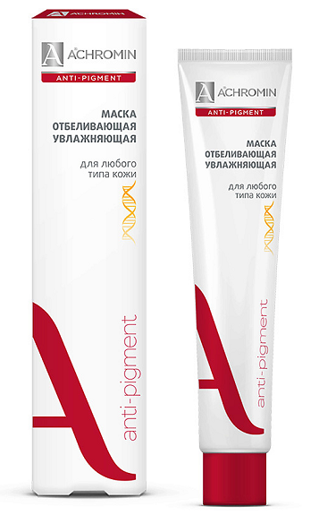 Achromin Anti-Pigment (Ахромин) маска для лица отбеливающий и увлажняющий 75мл