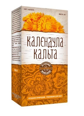 Календула Кальта цветки, пачка 50г БАД
