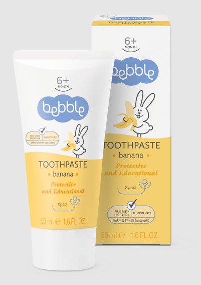 Bebble (Бэббл) зубная паста детская с Бананом, 50мл