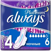 Always (Олвэйс) прокладки Ultra Platinum Ночные 6шт