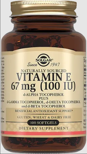 Solgar (Солгар) Витамин Е 100МЕ, капсулы 100 шт БАД