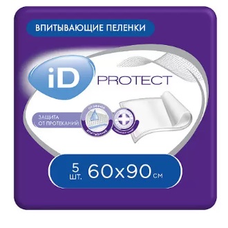 Айди (iD) Protect, пеленки 60х90см, 5 шт