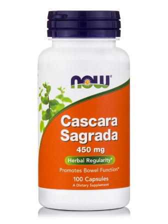 NOW FOODS (Нау Фудс) Каскара Саграда, капсулы 556мг, 100 шт БАД