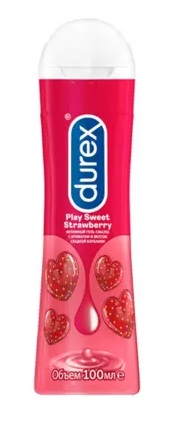 Durex (Дюрекс), гель-смазка Play Sweet Strawberry клубника, 100мл